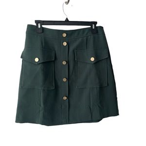 Banana Republic Green Mini Skirt
